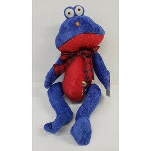 KU Jayhawks University of Kansas Plush 11 1/2" tall " BULL" Frog Ridgewood